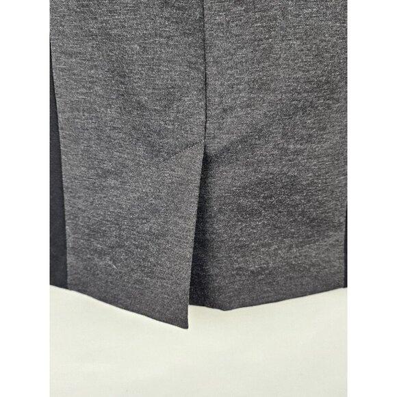 Sejour Women's Skirt Plus Size 16W Black Gray Pencil Skirt Back Slit - Picture 7 of 8